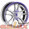 16 Rally Matt Silver Tech  Blu Lip 7 PCD:4x100